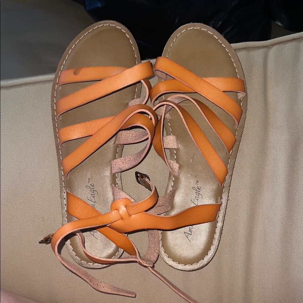 American Eagle Outfitters Women's Strappy Orange Sandals